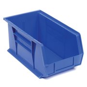 Akro-Mils Plastic Stacking Bin, 8-1/4W x 14-3/4D in x 7 in H, Blue 30240 BLUE